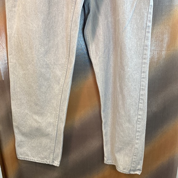 Vintage light gray 40” waist acid washed 90’s pleated jeans. Gate Jeans original - Picture 2 of 7
